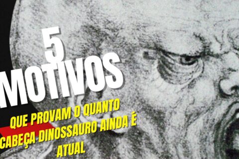 40 anos de cabeça dinossauro