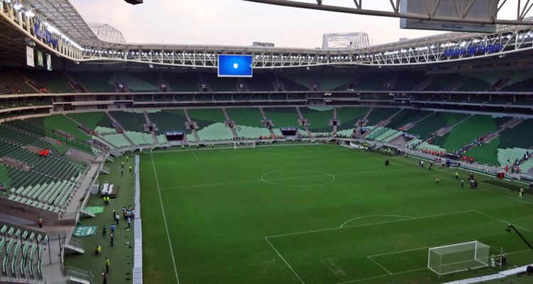 Vista externa do Nubank Parque, estádio em São Paulo onde Jão estreia a turnê Memórias Póstumas