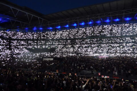 My Chemical Romance se apresentando ao vivo no Wembley Stadium em 2026