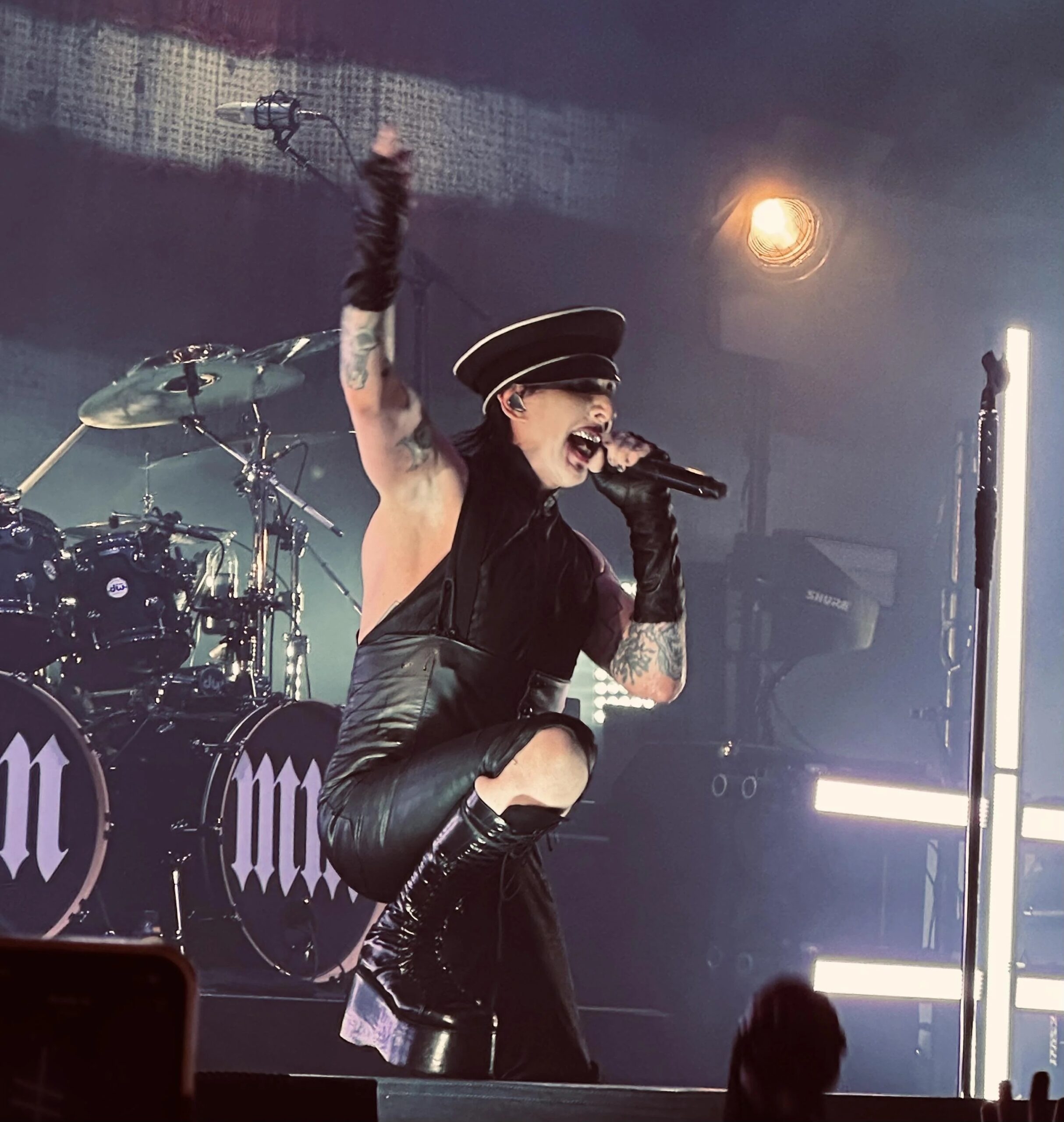 Marilyn Manson em show em 2024